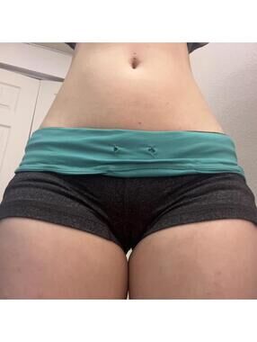 mini low rise foldover shorts